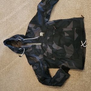 Rehall snowboard ski jacket Small black gray